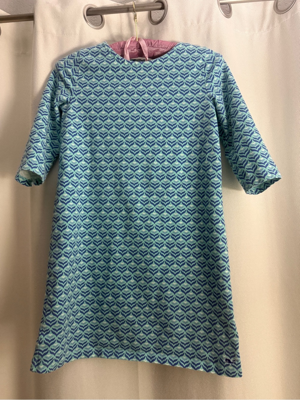 Kids Vineyard Vines Blue Patterned Shift Dress